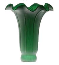 Meyda Blue 10182 - 4" Wide X 6" High Green Pond Lily Shade