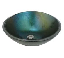 Meyda Blue 115705 - 17"W Metro Fusion Fiddleheads Glass Sink