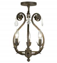 Meyda Blue 116704 - 12" Wide Antonia 3 Light Chandelier