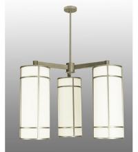 Meyda Blue 117579 - 49"W Cilindro Jackson Hall 3 LT Chandelier