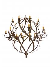 Meyda Blue 118183 - 96" Wide Caliope 25 Light Chandelier