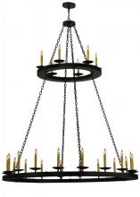 Meyda Blue 133121 - 60" Wide Loxley 24 LT Two Tier Chandelier