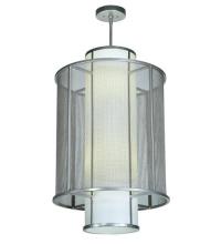 Meyda Blue 133461 - 22"W Cilindro Weave-Tex Pendant