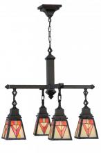 Meyda Blue 144033 - 24"W Otero Mission 4 LT Chandelier