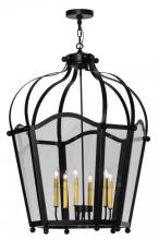 Meyda Blue 147232 - 32"W Citadel 6 Light Pendant