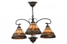 Meyda Blue 147729 - 28"W Ilona 3 LT Chandelier