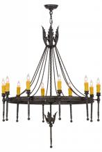 Meyda Blue 160821 - 36" Wide Amaury 10 Light Chandelier