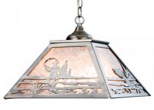 Meyda Blue 15674 - 16"Sq Fly Fishing Creek Pendant