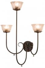 Meyda Blue 160555 - 28" Wide Perennial 3 Light Wall Sconce