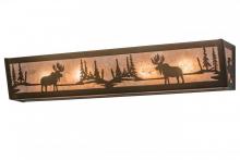 Meyda Blue 166510 - 36"W Moose at Lake Vanity Light