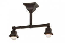 Meyda Blue 173749 - 15"L Timeless Bronze 2 LT Semi-Flushmount Hardware