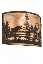 Meyda Blue 185798 - 16"W Fly Fishing Creek Wall Sconce