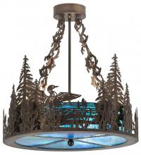 Meyda Blue 185846 - 20" Wide Loon Semi-flush Mount