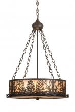 Meyda Blue 186232 - 22" Wide Mountain Pine Inverted Pendant