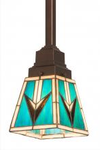 Meyda Blue 187890 - 5"Sq Valencia Mission Mini Pendant