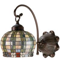 Meyda Blue 19012 - 7"W Jeweled Basket Wall Sconce