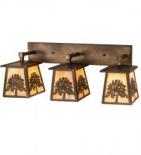 Meyda Blue 194756 - 32" Long Oak Tree 3 Light Vanity Light