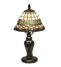 Meyda Blue 198767 - 15" High Tiffany Roman Mini Lamp