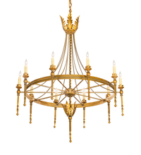 Meyda Blue 211956 - 36" Wide Amaury 10 Light Chandelier