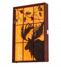 Meyda Blue 216919 - 24" Wide Moose Backlit Window