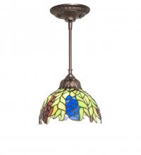 Meyda Blue 244874 - 8" Wide Tiffany Honey Locust Mini Pendant