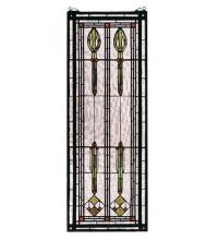 Meyda Blue 68020 - 11"W X 30"H Spear of Hastings Stained Glass Window