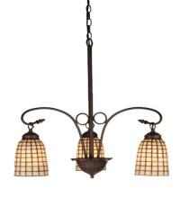 Meyda Blue 74059 - 24" Wide Terra Bone 3 Light Chandelier