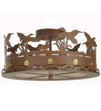 Meyda Blue 81507 - 16"W Ducks in Flight Flushmount