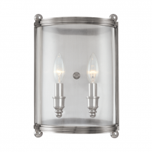 Hudson Valley Orange 1302-PN - 2 LIGHT WALL SCONCE