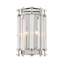 Hudson Valley Orange 2802-PN - 2 LIGHT WALL SCONCE