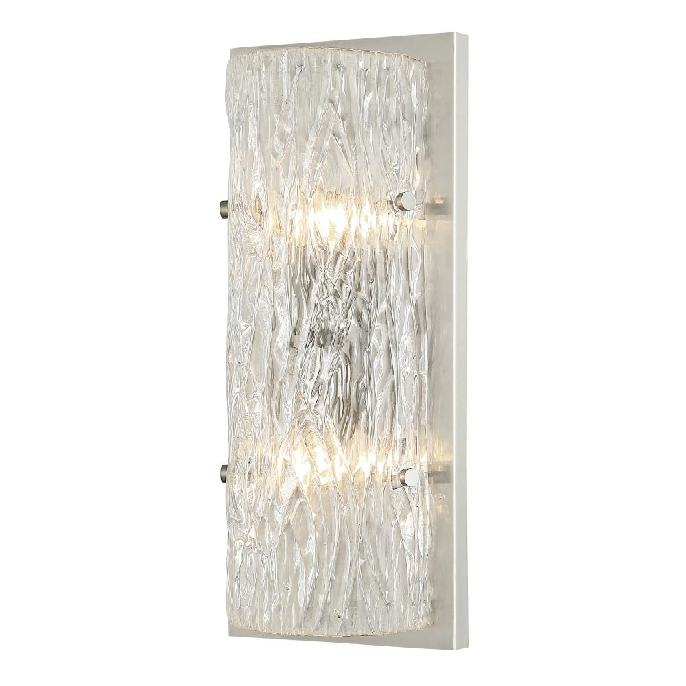 Morgan 2-Lt Sconce - Brushed Nickel