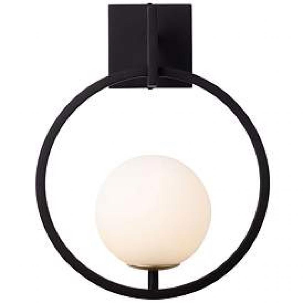 Stopwatch 1-Lt Small Sconce - Matte Black/French Gold