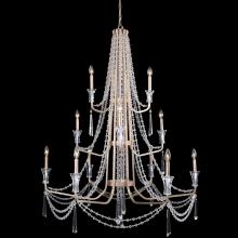 Varaluz 270C12TR - Barcelona 12-Lt 3-Tier Crystal Chandelier - Transcend Silver