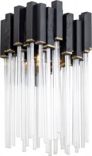 Varaluz 309W01MBFG - Matrix 1-Lt Sconce - Matte Black/French Gold