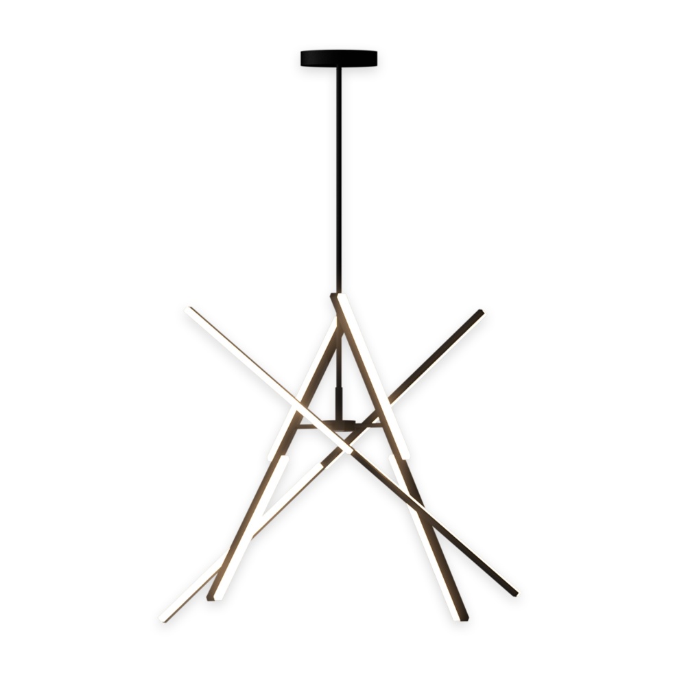 Stix - LED Chandelier - Black