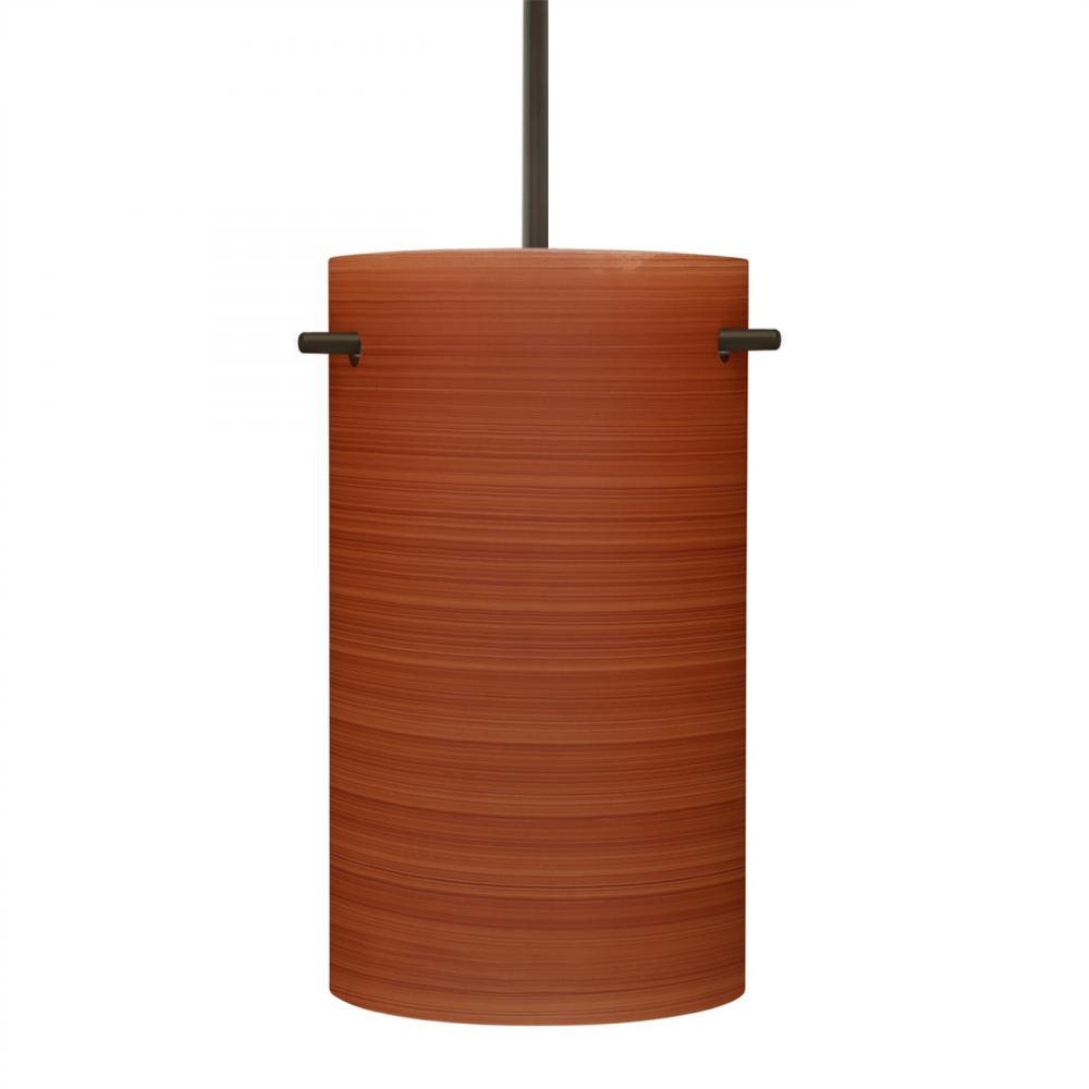 Besa Tamburo 5 Pendant, Cherry, Bronze Finish, 1x100W MAX E26 Base