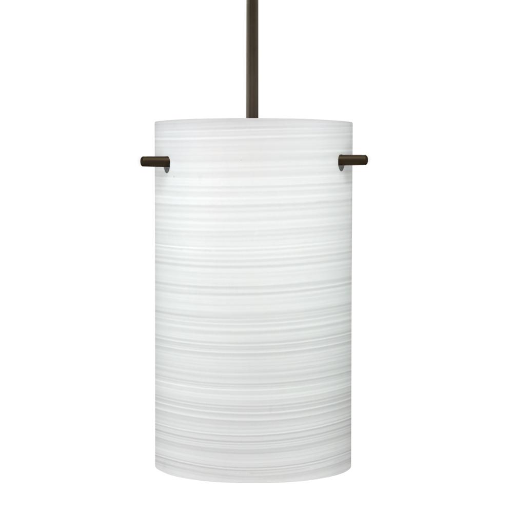 Besa Tamburo 5 Pendant, Chalk, Bronze Finish, 1x100W MAX E26 Base