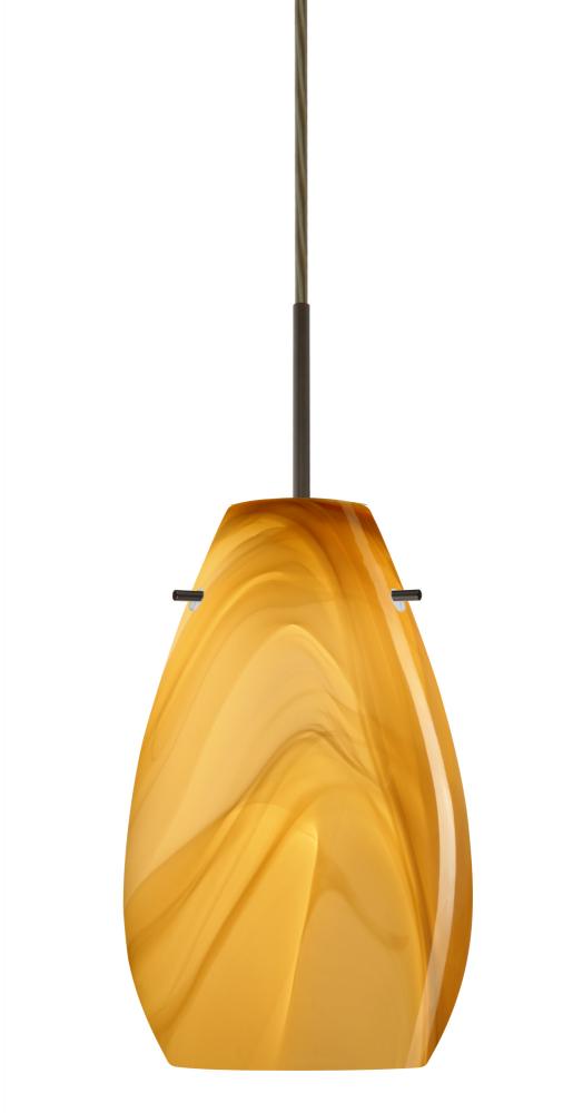 Besa Pera 9 Pendant Bronze Honey 1x100W Medium Base