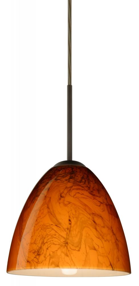 Besa Vila LED Pendant Habanero Bronze 1x9W LED