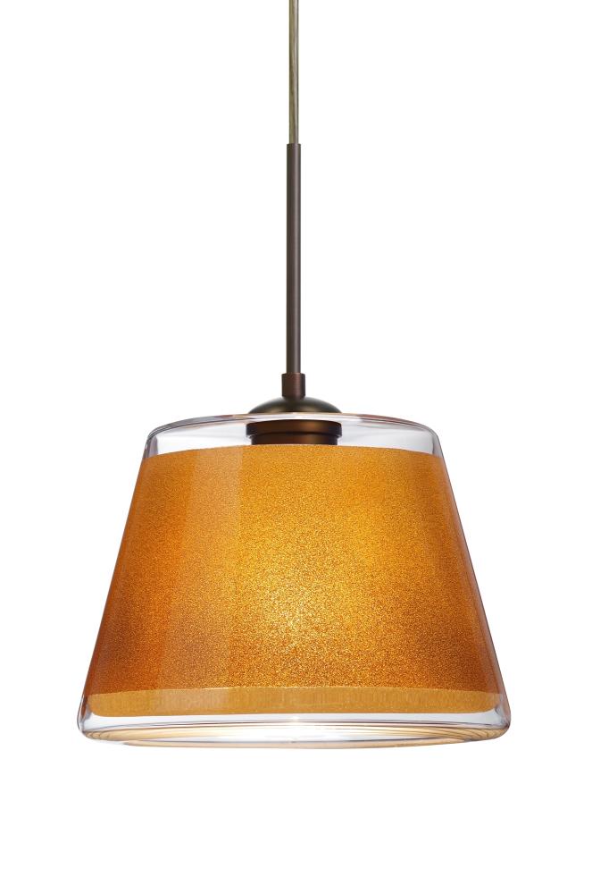 Besa Pendant Pica 9 Bronze Gold Sand 1x75W Medium Base