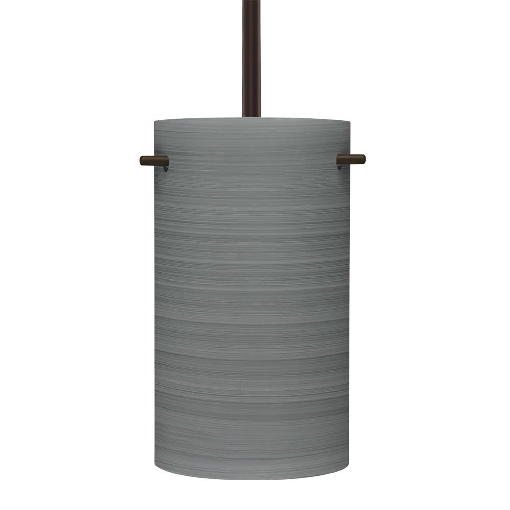 Besa Tamburo 5 Stem Pendant, Titan, Bronze Finish, 1x100W MAX E26 Base