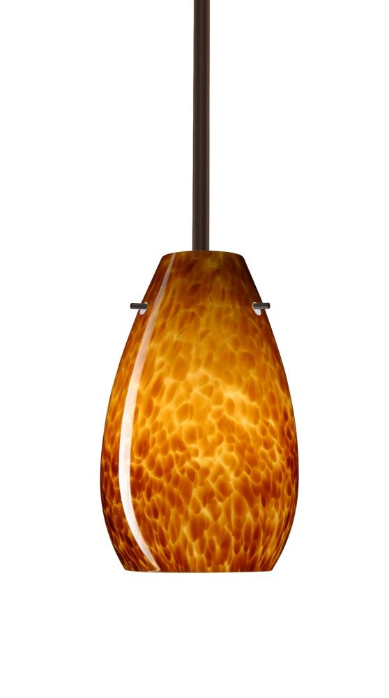 Besa Pera 9 LED Pendant Amber Cloud Bronze 1x9W LED