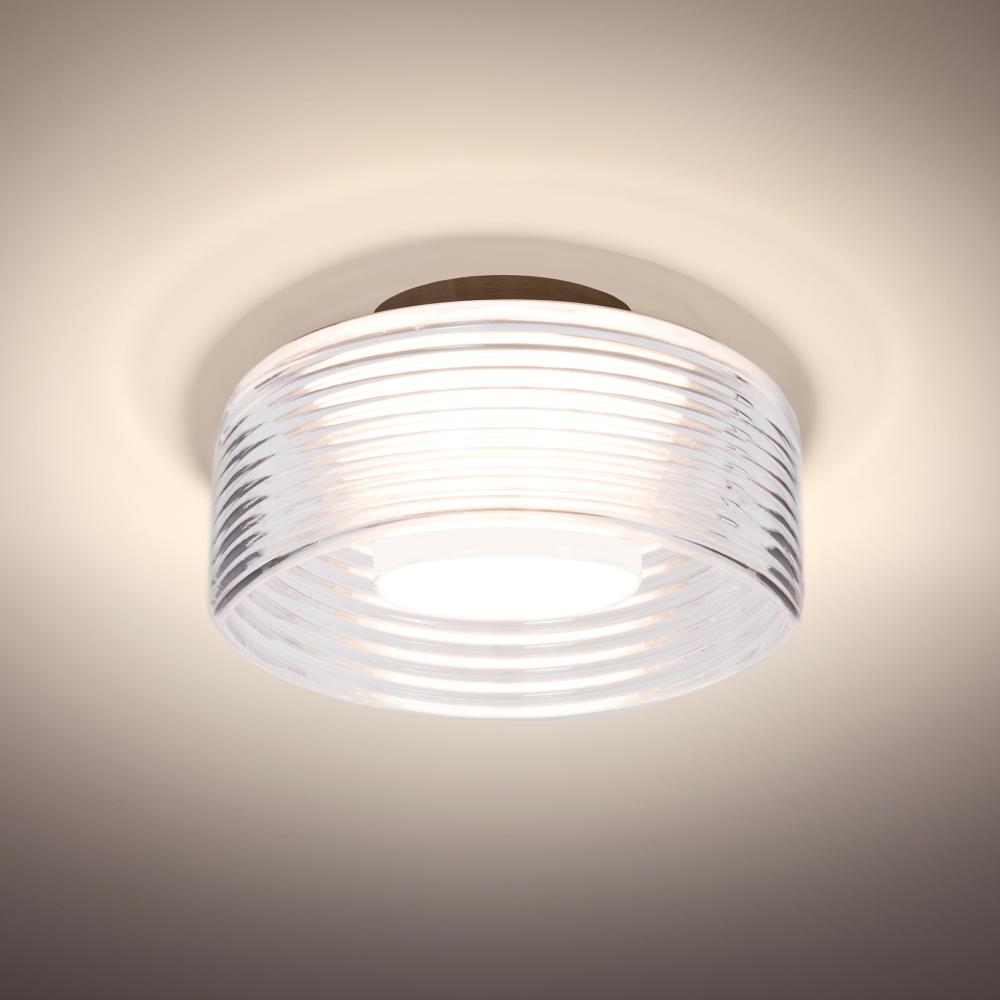 Belu Ceiling, Clear Shade, Bronze Finish, 1x5W LED