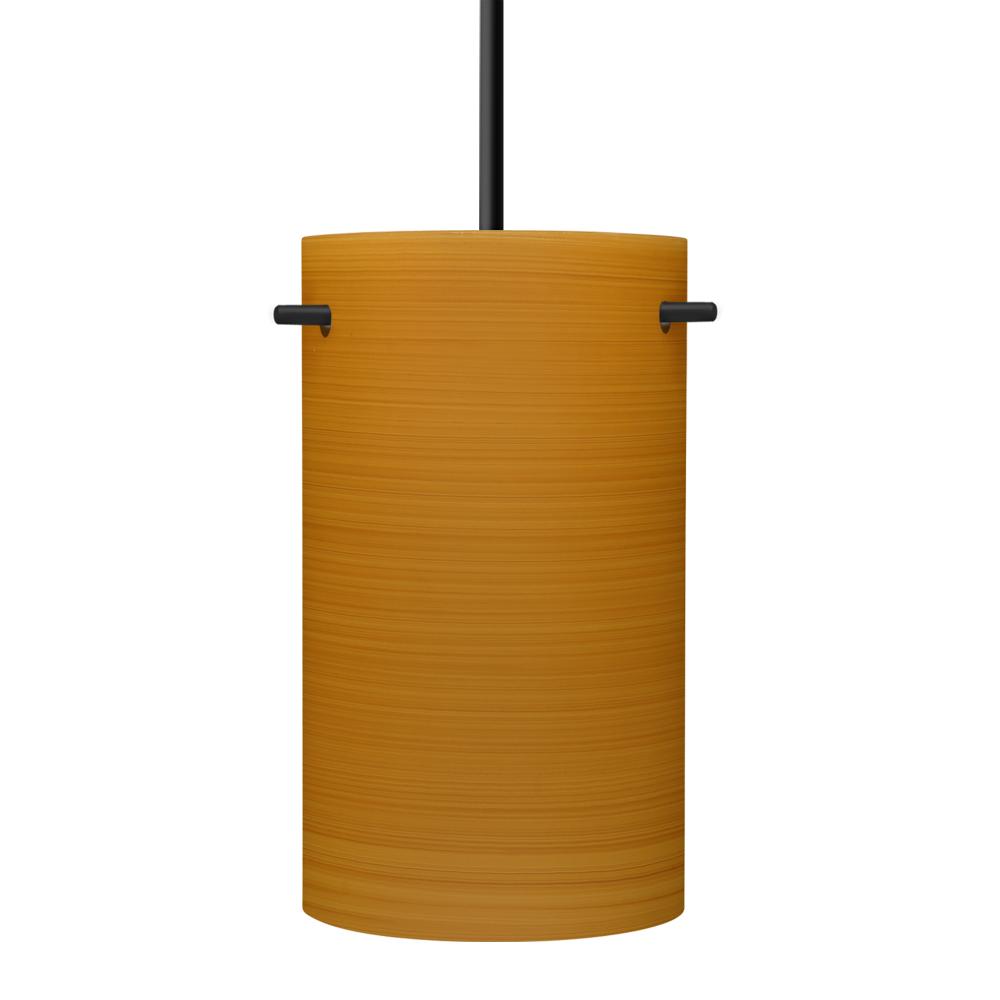 Besa Tamburo 5 Pendant, Oak, Black Finish, 1x100W MAX E26 Base