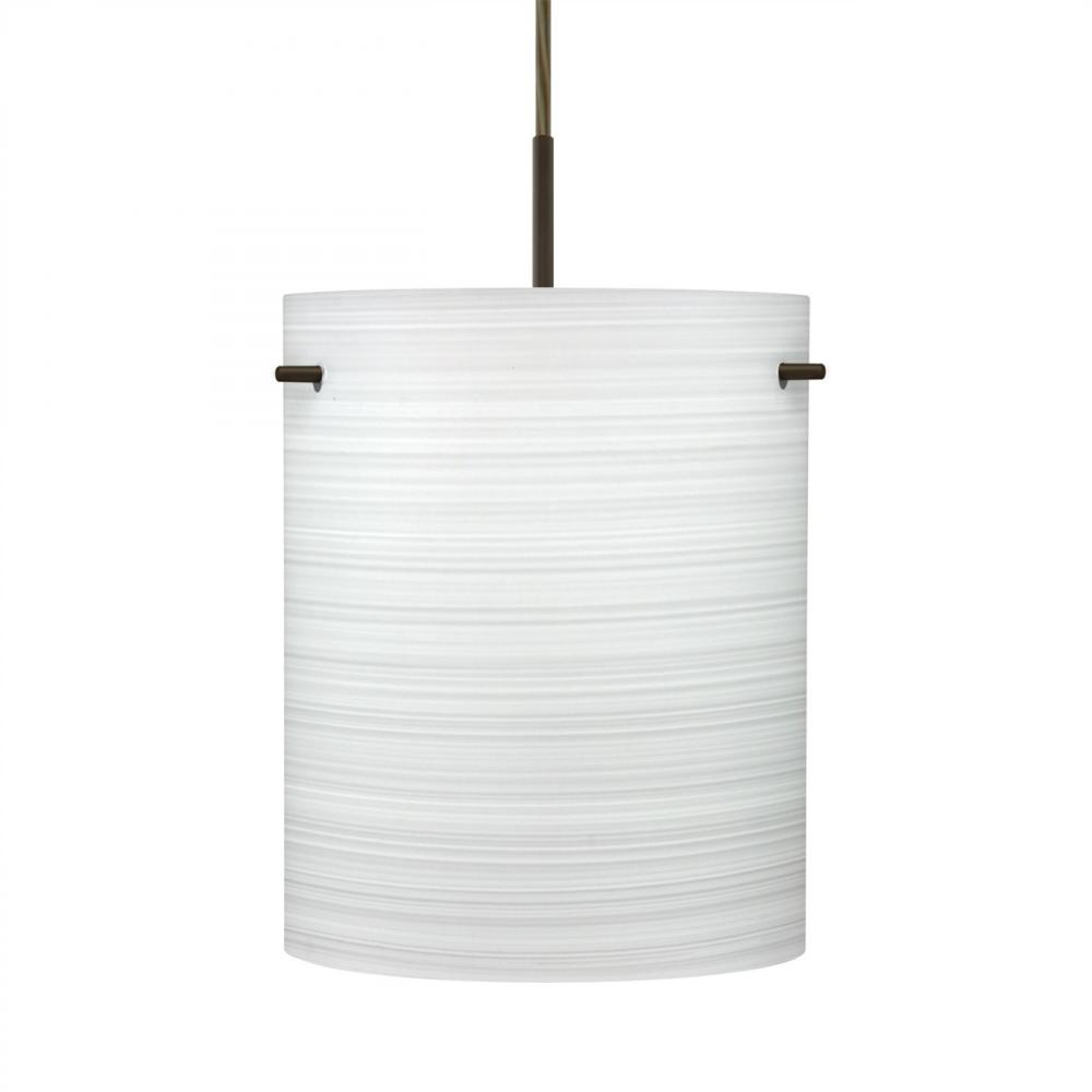 Besa Tamburo 8 Pendant, Chalk, Bronze Finish, 1x100W MAX E26 Base