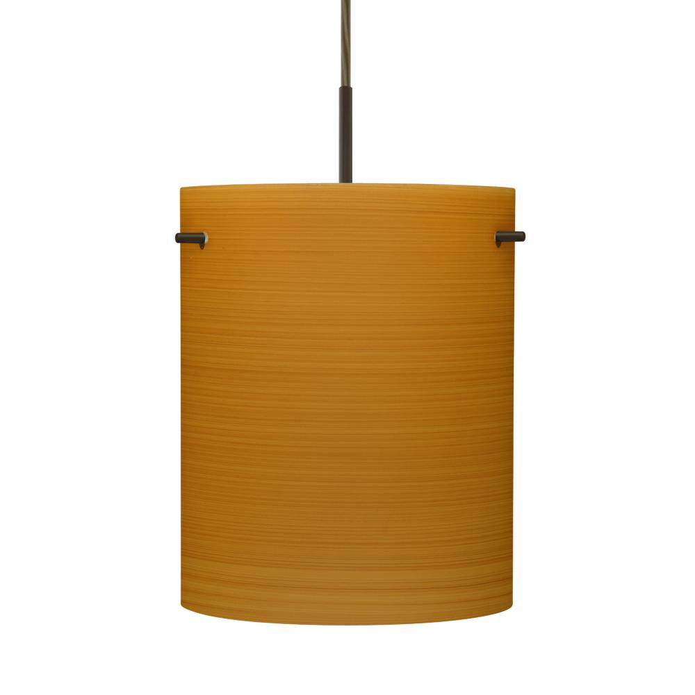 Besa Tamburo 8 Pendant, Oak, Bronze Finish, 1x100W MAX E26 Base