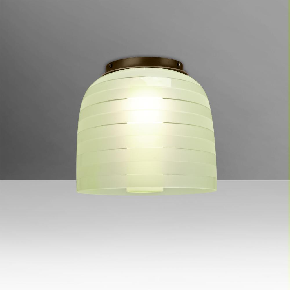 Besa Mitzi 7 Ceiling, Chartreuse, Bronze, 1x60W E26 Base