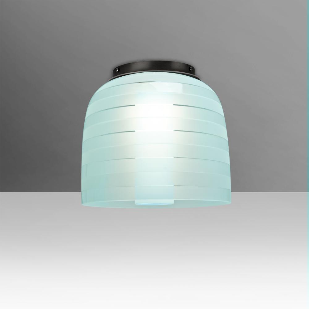 Besa Mitzi 7 Ceiling, Cyan, Black, 1x60W E26 Base