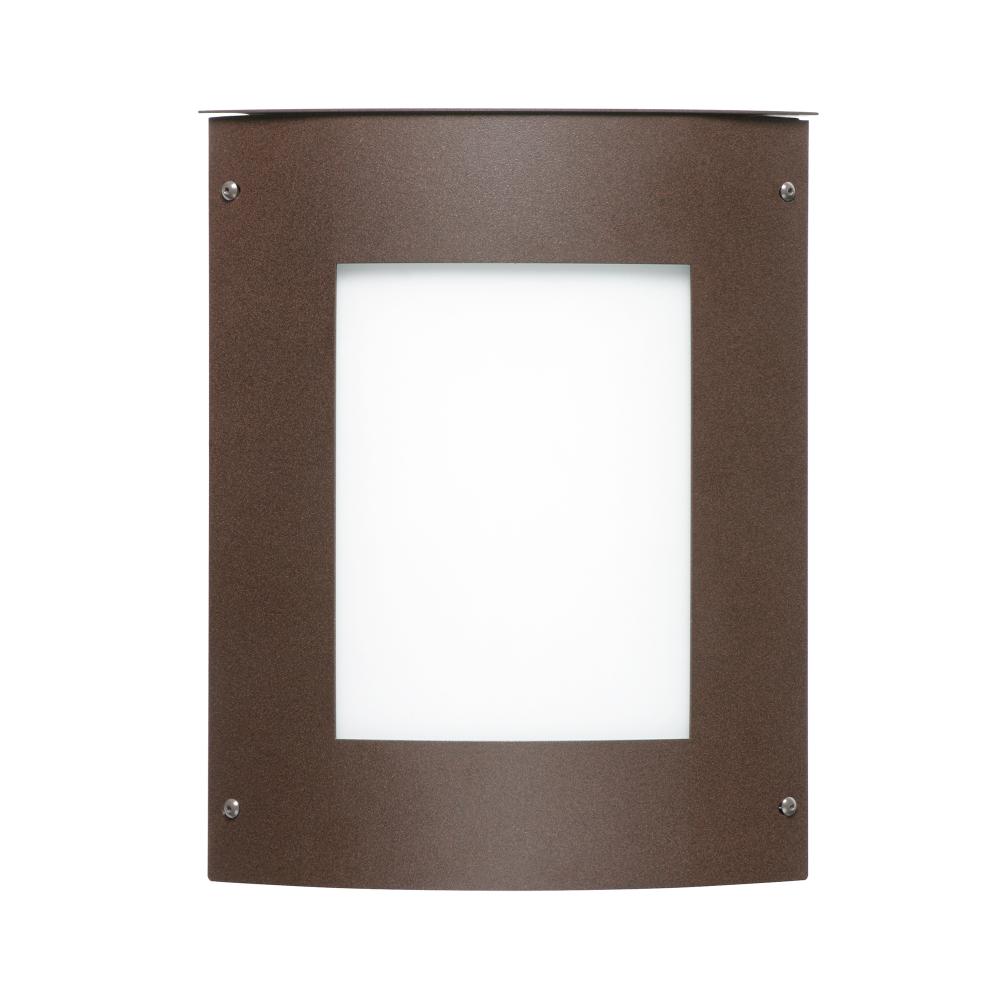 Besa Outdoor Moto 8 Square Bronze White Acrylic 1x5W LED