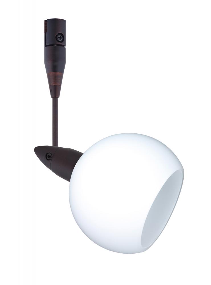 Besa Spotlight With 6" Stem Palla 3 Bronze Opal Matte 1x35W Halogen Mr11